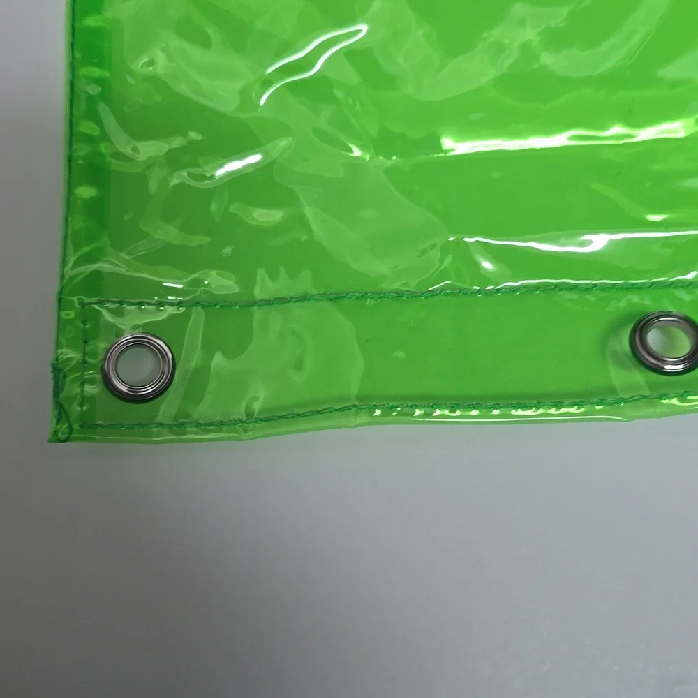Green and Yellow Transparent Pouches